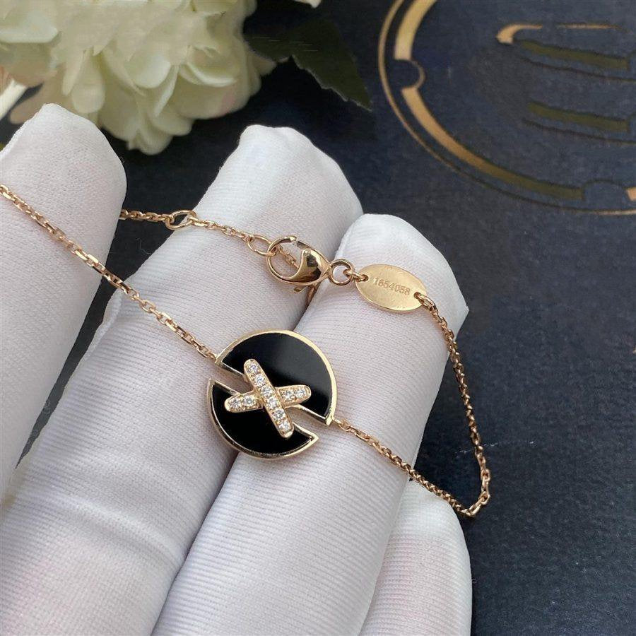[Glow Muse]JEUX DE BRACELET ONYX PINK GOLD DIAMOND