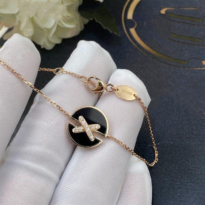 [Glow Muse]JEUX DE BRACELET ONYX PINK GOLD DIAMOND