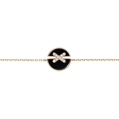 [Glow Muse]JEUX DE BRACELET ONYX PINK GOLD DIAMOND