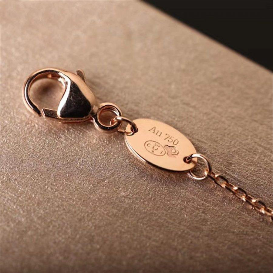 [Glow Muse]Hollow Design Four-Leaf Clover Flower Shape Ring