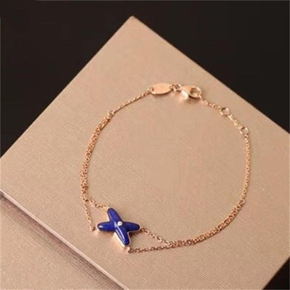 [Glow Muse]Hollow Design Four-Leaf Clover Flower Shape Ring