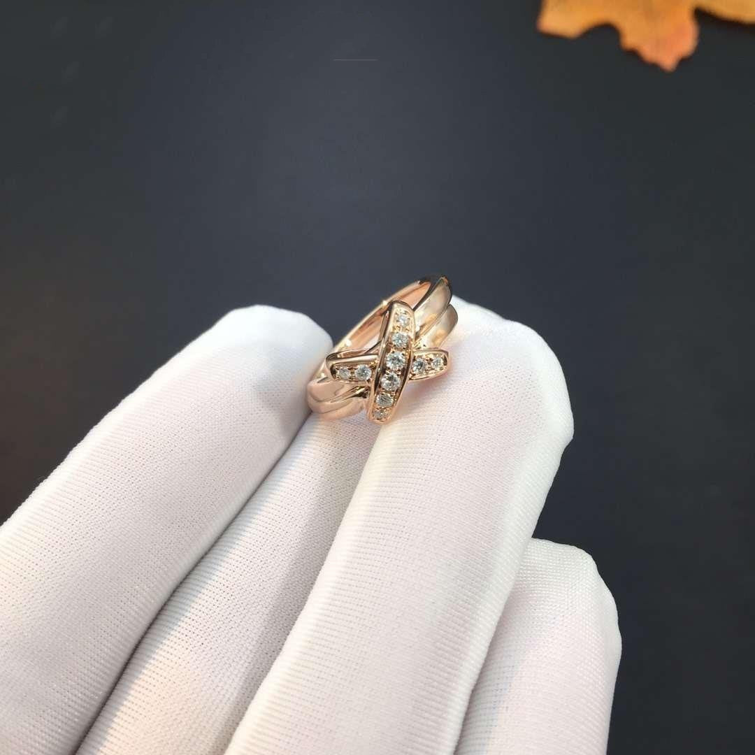 [Glow Muse]JEUX DE PINK GOLD DIAMOND RING