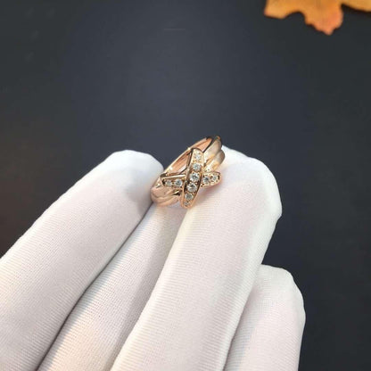 [Glow Muse]JEUX DE PINK GOLD DIAMOND RING