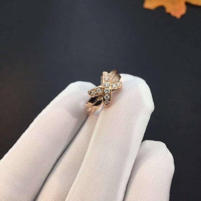 [Glow Muse]JEUX DE PINK GOLD DIAMOND RING