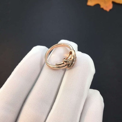 [Glow Muse]JEUX DE PINK GOLD DIAMOND RING
