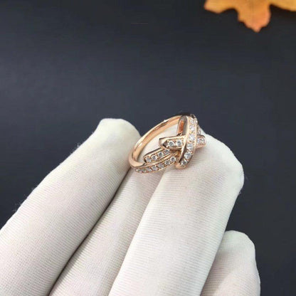 [Glow Muse]JEUX DE RING PINK GOLD DIAMOND