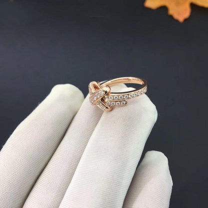 [Glow Muse]JEUX DE RING PINK GOLD DIAMOND
