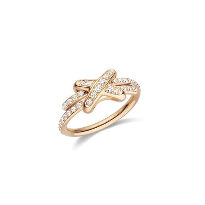 [Glow Muse]JEUX DE RING PINK GOLD DIAMOND