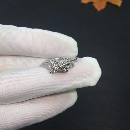 [Glow Muse]JEUX DE SILVER DIAMOND RING