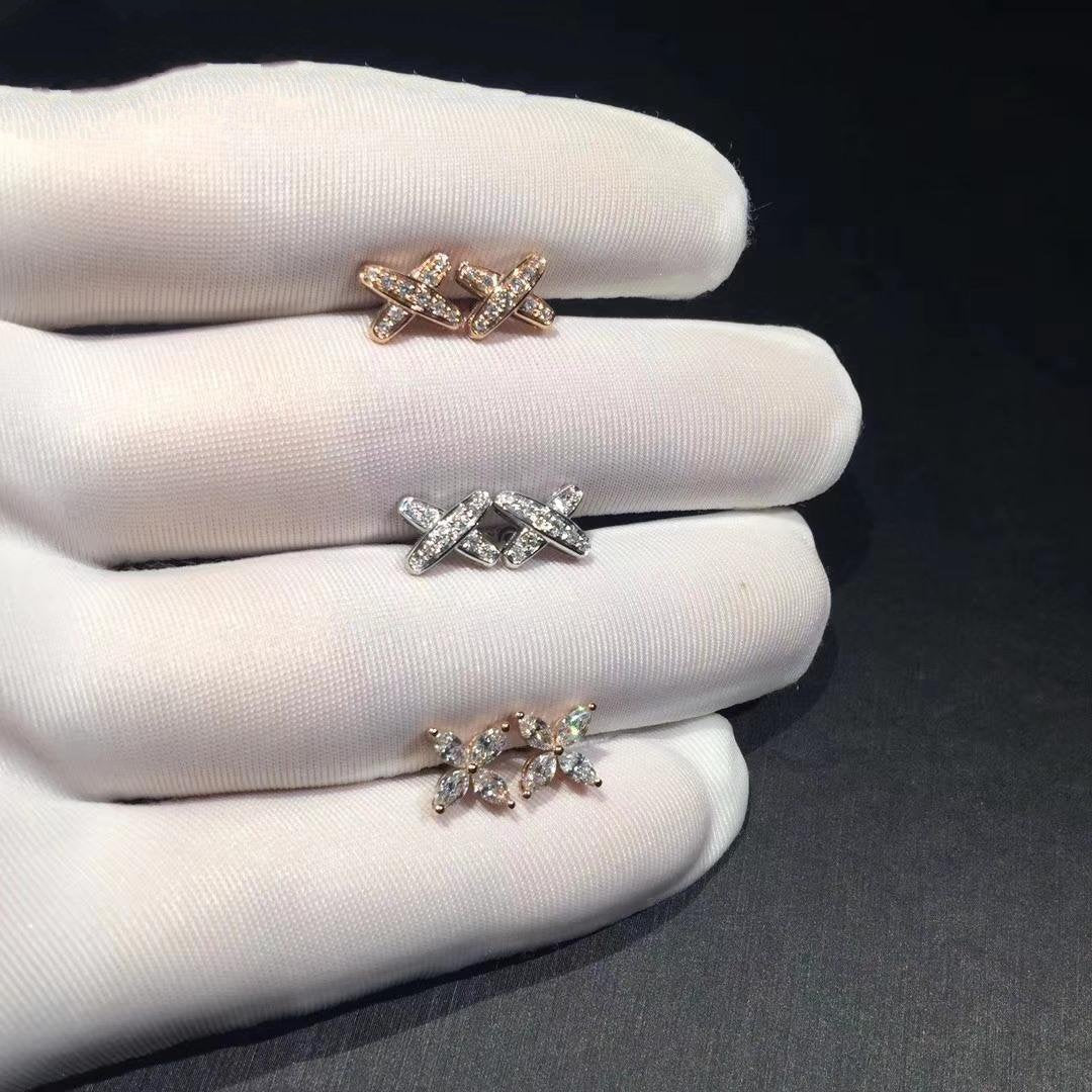 [Glow Muse]JEUX DE DIAMOND EARRINGS