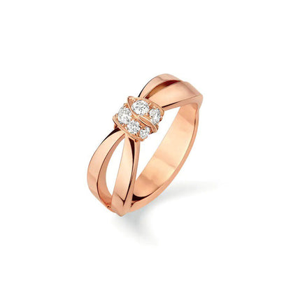 [Glow Muse]LIENS RING PINK GOLD DIAMOND