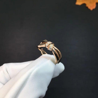 [Glow Muse]LIENS RING PINK GOLD DIAMOND