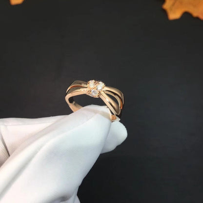 [Glow Muse]LIENS RING PINK GOLD DIAMOND