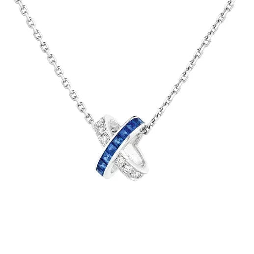 [Glow Muse]LIENS DIAMOND SILVER NECKLACE