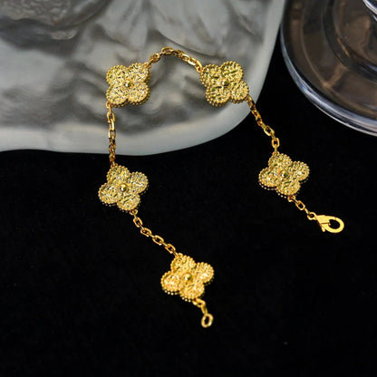 [⭐Glow Muse]CLOVER 5 MOTIFS BRONZING BRACELET