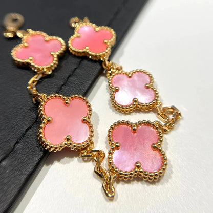 [⭐Glow Muse] CLOVER 5 MOTIFS  PINK MOP BRACELET COLLECTION