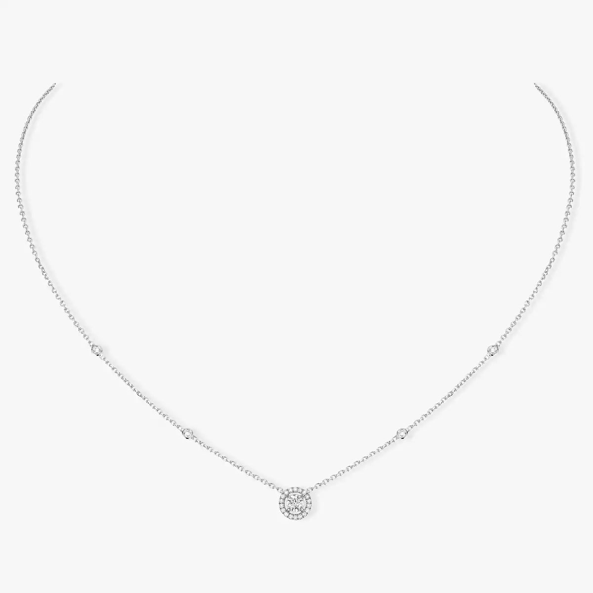 [Glow Muse]Diamond Necklace 0,20ct Brilliant Shape Joy