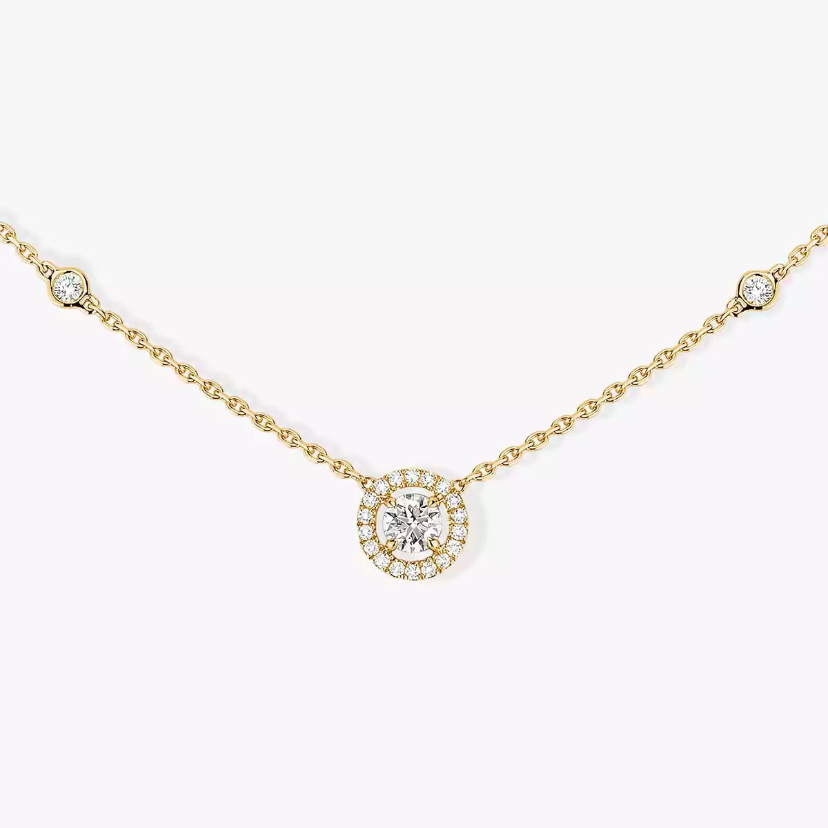 [Glow Muse]Diamond Necklace 0,20ct Brilliant Shape Joy