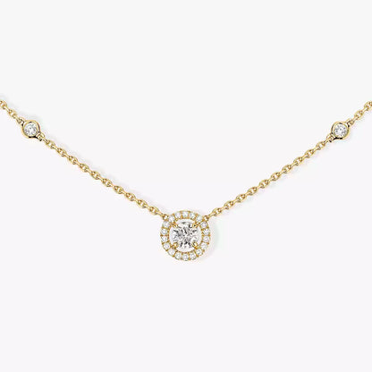 [Glow Muse]Diamond Necklace 0,20ct Brilliant Shape Joy