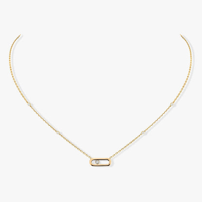 [Glow Muse]MOVE UNO DIAMOND NECKLACE