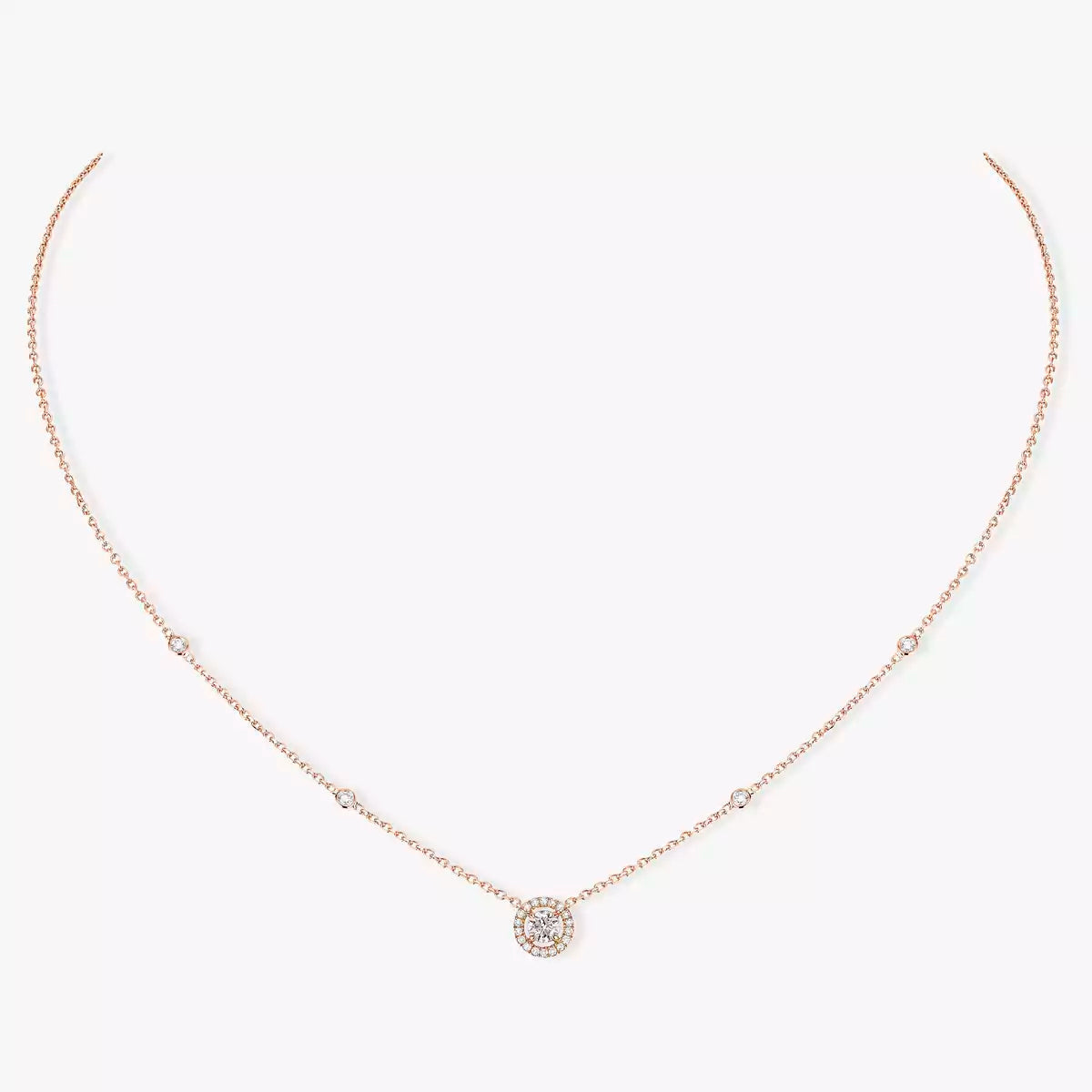 [Glow Muse]Diamond Necklace 0,20ct Brilliant Shape Joy
