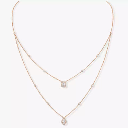 [Glow Muse]Diamond Necklace My Twin 2 Rows