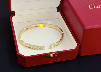 [Glow Muse jewelrys]LOVE DIAMOND OPEN  BRACELET