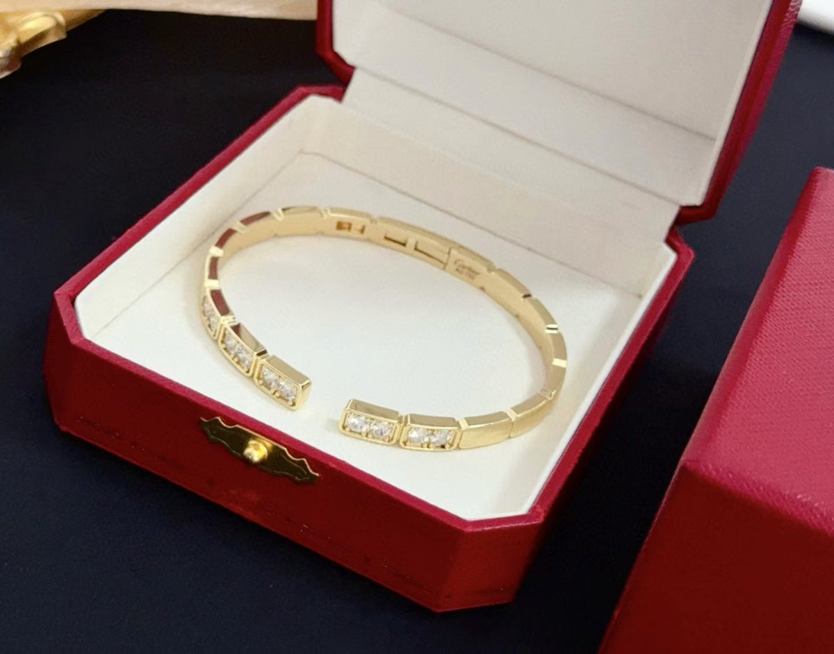 [Glow Muse jewelrys]LOVE DIAMOND OPEN  BRACELET