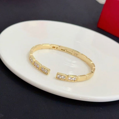 [Glow Muse jewelrys]LOVE DIAMOND OPEN  BRACELET