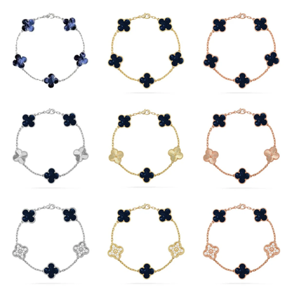 [⭐Glow Muse]CLOVER 5 MOTIF PIETERSITE BRACELET COLLECTION