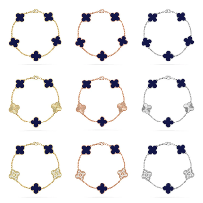 [⭐Glow Muse]CLOVER 5 MOTIF LAPIS LAZULI BRACELET COLLECTION