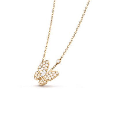 [Glow Muse]BUTTERFLY DIAMOND NECKLACE