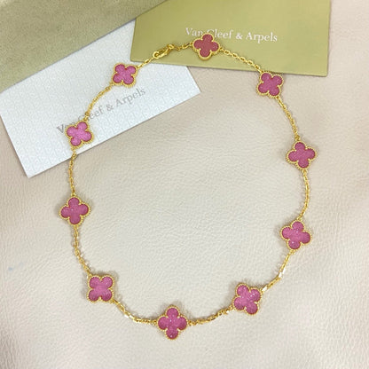 [⭐Glow Muse]CLOVER 10 MOTIFS  NEW BUBBLE PINK ENAMEL