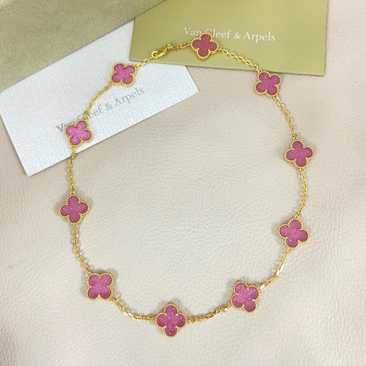 [⭐Glow Muse]CLOVER 10 MOTIFS  NEW BUBBLE PINK ENAMEL