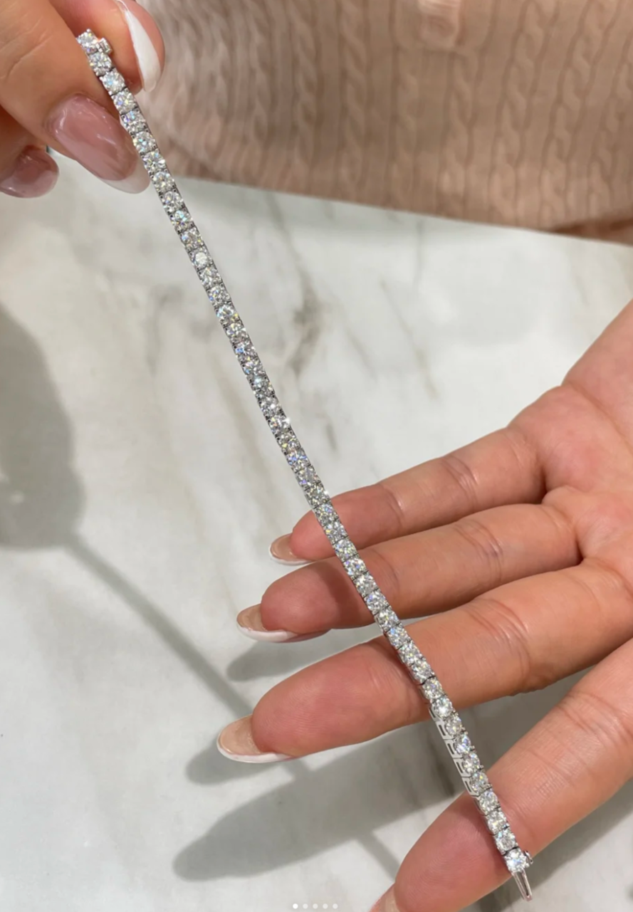 [Glow Muse]  CLASSIC BASEBALL BRACELAT, 52 DIAMOND
