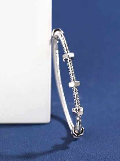 [Glow Muse jewelrys]CT THREADED BRACELET