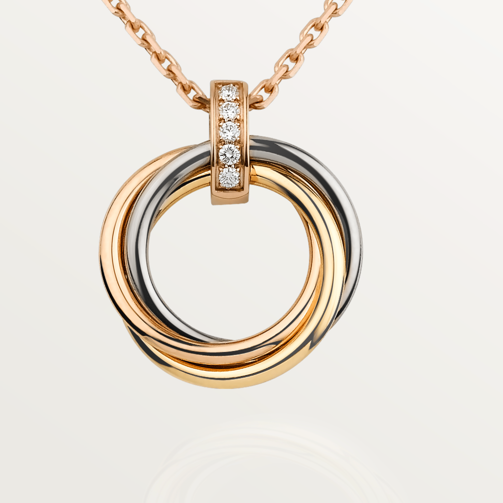 [Glow Muse]TRINITY NECKLACE GOLD  DIAMONDS