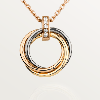 [Glow Muse]TRINITY NECKLACE GOLD  DIAMONDS