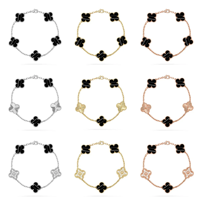 [⭐Glow Muse] CLOVER 5 MOTIF PULSAR STONE BRACELET COLLECTION