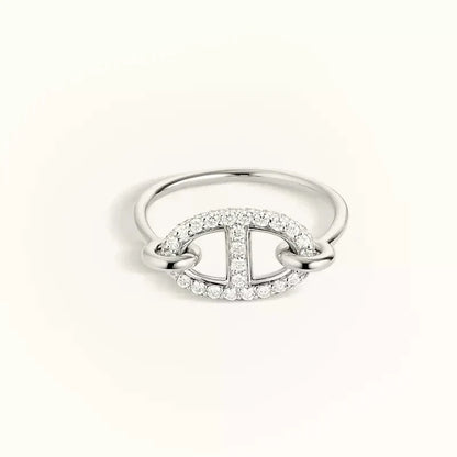 [Glow Muse]RONDE SMALL SILVER DIAMOND RING