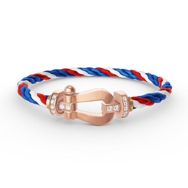 [Glow Muse]FORCE LARGE HORSESHOE HALF DIAMOND BRACELET ROSE GOLD