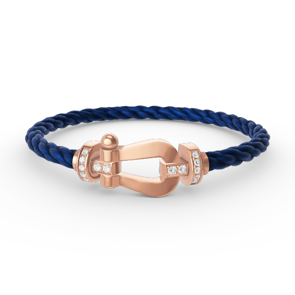[Glow Muse]FORCE LARGE HORSESHOE HALF DIAMOND BRACELET ROSE GOLD