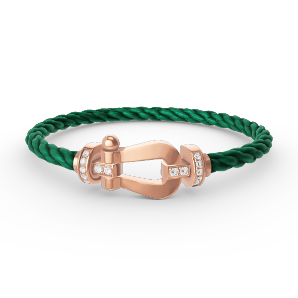 [Glow Muse]FORCE LARGE HORSESHOE HALF DIAMOND BRACELET ROSE GOLD