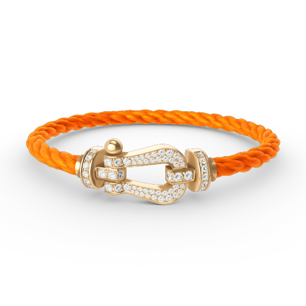 [Glow Muse]FORCE LARGE HORSESHOE FULL DIAMOND BRACELET GOLD