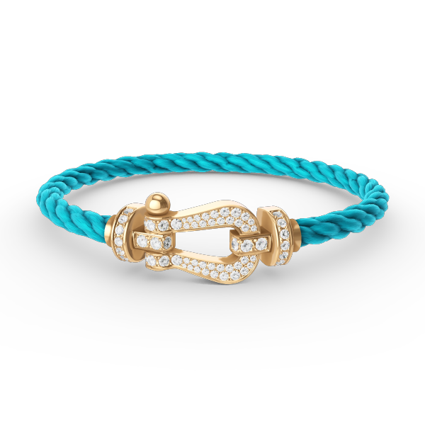 [Glow Muse]FORCE LARGE HORSESHOE FULL DIAMOND BRACELET GOLD