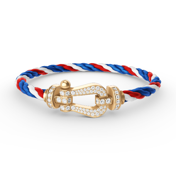 [Glow Muse]FORCE LARGE HORSESHOE FULL DIAMOND BRACELET GOLD