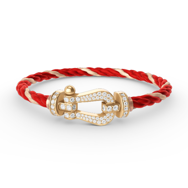 [Glow Muse]FORCE LARGE HORSESHOE FULL DIAMOND BRACELET GOLD
