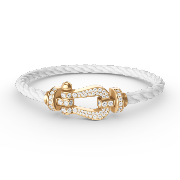 [Glow Muse]FORCE LARGE HORSESHOE FULL DIAMOND BRACELET GOLD