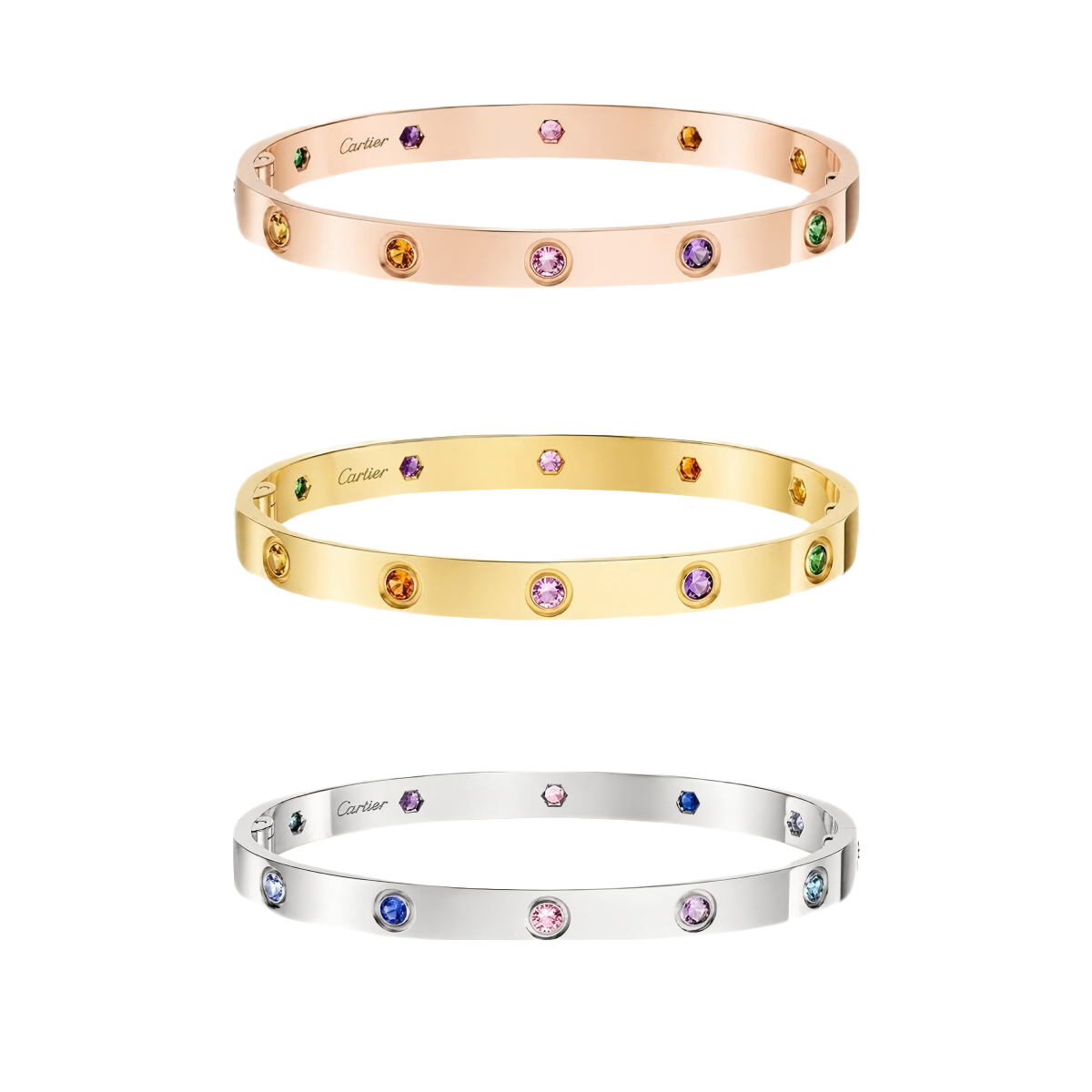 [Glow Muse]2026 RAINBOW LOVE BRACELET 6.1MM  10 DIAMONDS
