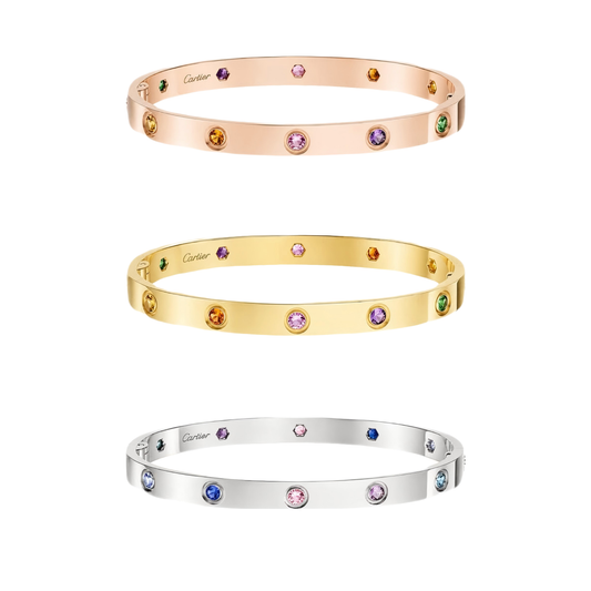 [Glow Muse]2026 RAINBOW LOVE BRACELET 6.1MM  10 DIAMONDS